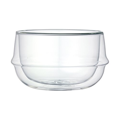 KINTO 23110 KRONOS Double Wall Soup Bowl, 11.2 fl oz (330 ml), Heat Resistant Glass, Microwave and Dishwasher Safe, Gift, Present