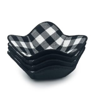 Microwave Bowl Holders Black + Blue