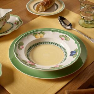 Villeroy & Boch French Garden Fleurence Rim Soup, 9 in, White/Multicolored