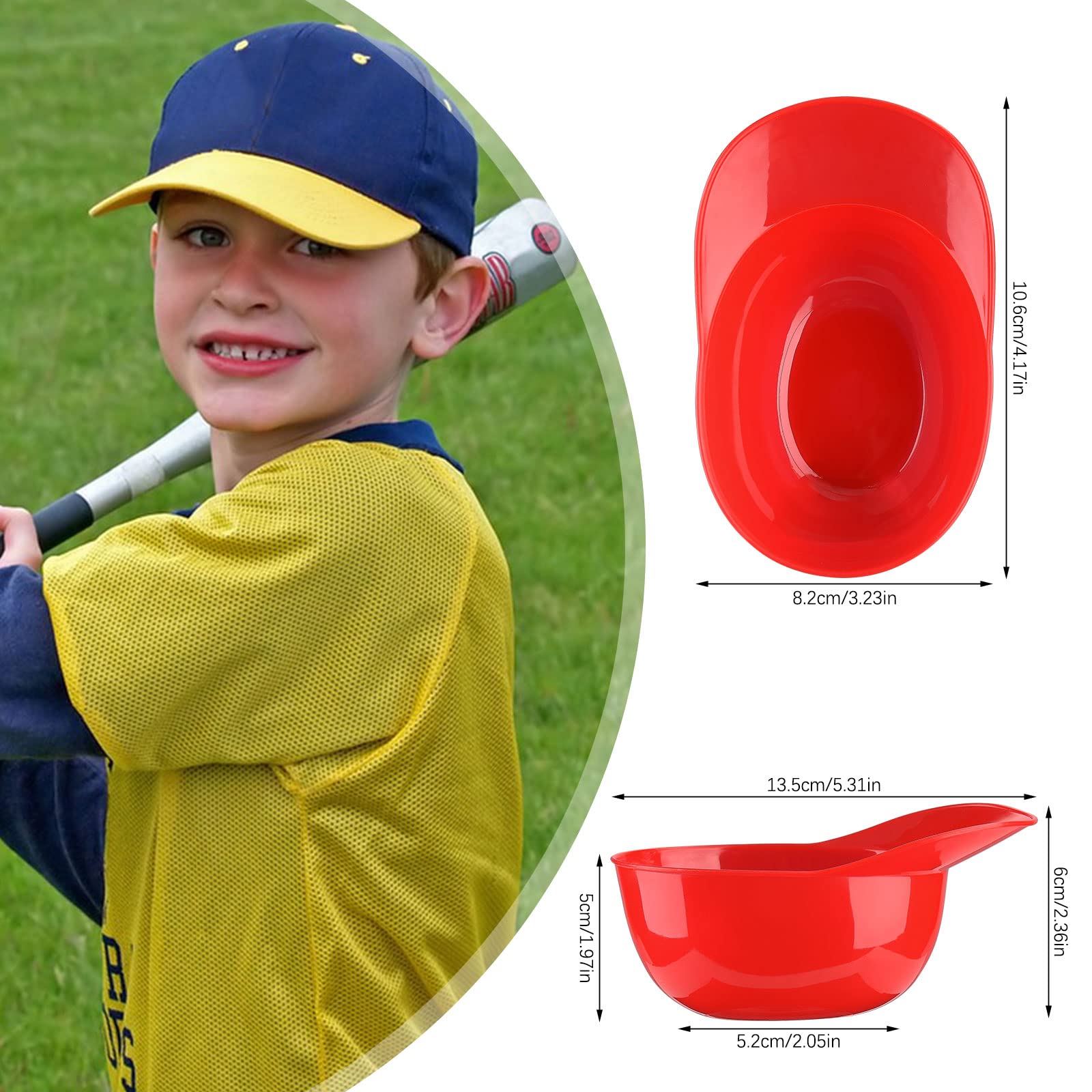 HFEHSKJ 18Pcs Baseball Helmet Ice Cream Bowls, 8oz Baseball Cap Bowls Mini Snack Bowl, Reusable Dessert Bowls for Birthday Party Games