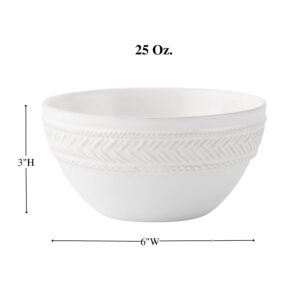 Juliska Le Panier Whitewash Cereal/Ice Cream Bowl