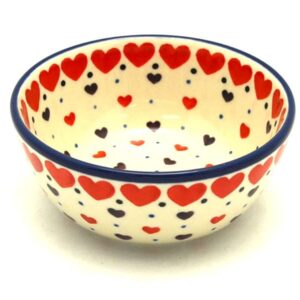 Polish Pottery Bowl - Ice Cream/Dessert - Love Struck