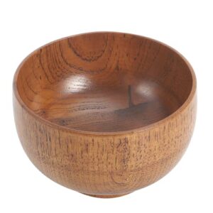 practical salad bowl, decorative bowls wooden bowls, fruit bowls rice for soup fruit salad(small 11cm)