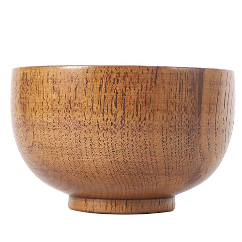 Practical Salad Bowl, Decorative Bowls Wooden Bowls, Fruit Bowls Rice for Soup Fruit Salad(Small 11cm)