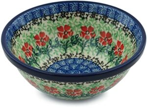 polish pottery bowl 5-inch maraschino