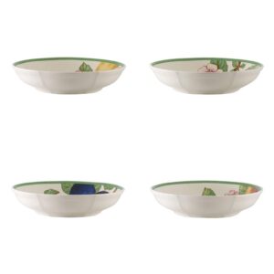 villeroy & boch french garden fleurence 4in bowl, 20 oz, premium porcelain, white/colored