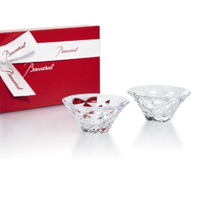 baccarat crystal swing very small ring bowl - clear - set of 2
