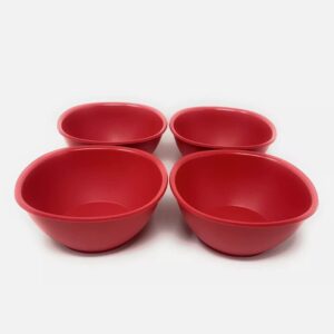 Tupperware Legacy Pinch Cereal Rice Bowl Set Chili Red