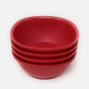 Tupperware Legacy Pinch Cereal Rice Bowl Set Chili Red