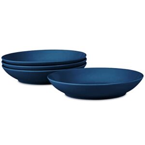 noritake non swirl pasta bowl, 9 1/2", 35 oz., set of 4 in blue