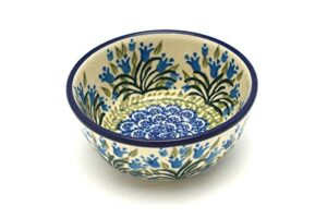 polish pottery bowl - ice cream/dessert - blue bells