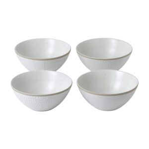 royal doulton exclusively for gordon ramsay maze grill white bowls, 6", white, set of 4