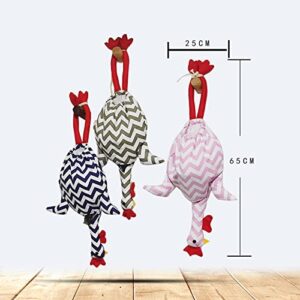 Chanshi Chicken Garbage Bag Storage Holder, Chicken Grocery Bag Holder for Organization, Creative Hanging Storage Pouch Household