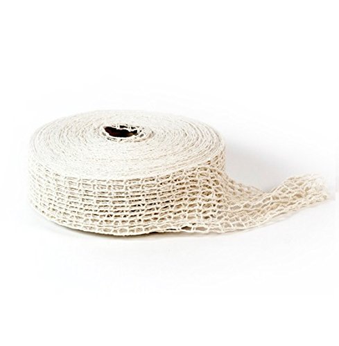 Zip Net 14C368-50, 14 3 Stitch Cotton Smoked Meat Poultry Ham Netting Roll, Butcher's Wrapping Net, Meat Tying Roll, 150-Feet Roll