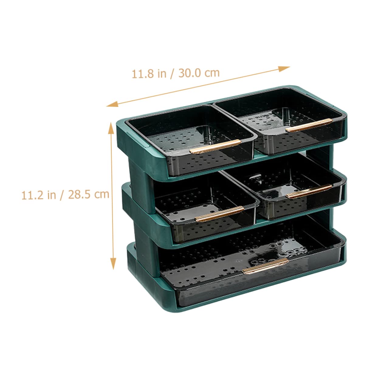 Veemoon Kitchen Shelf Food Storage Shelves Stackable Fruit Serving Tray Veggie Trays Vegetable Storage Cart Tiered Basket Food Colanders Strainers Fruit Tray Detachable Side Dish Plastic