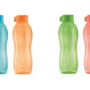 TUPPERWARE ECO SPRING Drinks Bottle 500ml 4-pc Set Tumblers