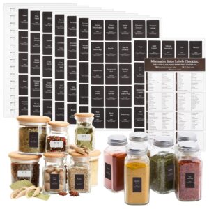 nbeads 275 pcs spice jar labels, kitchen labels for jars pre-printed pantry label stickers self-adhesive spice container labels for kitchen and pantry organization and storage