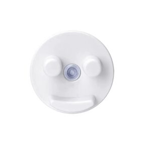 sponge holder/caddy for scrub smiley face sponge, with suction cup for bathroom and kitchen sink organization