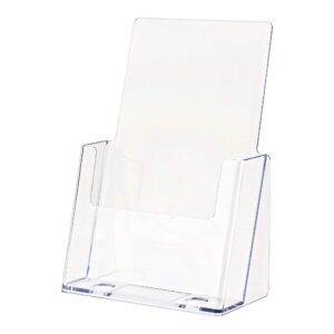 Marketing Holders Bi Fold Holder For 6" Wide Material Countertop Booklets Pamphlet Value Pack of 2 Organizer Clear Acrylic Brochure Holder Literature Display