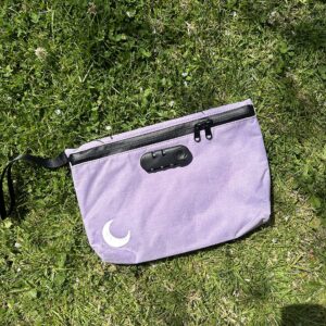 Brando Moon Purple Lock Bag with Combination - Smell Proof Lock Bag - Air Tight Sealed Zippers Pencil Bag