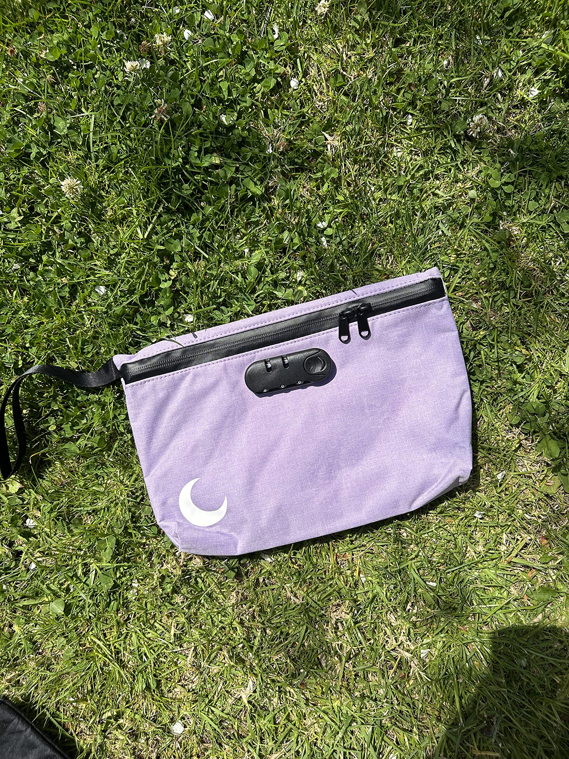 Brando Moon Purple Lock Bag with Combination - Smell Proof Lock Bag - Air Tight Sealed Zippers Pencil Bag