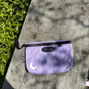 Brando Moon Purple Lock Bag with Combination - Smell Proof Lock Bag - Air Tight Sealed Zippers Pencil Bag