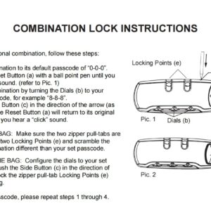 Brando Moon Purple Lock Bag with Combination - Smell Proof Lock Bag - Air Tight Sealed Zippers Pencil Bag