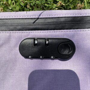 Brando Moon Purple Lock Bag with Combination - Smell Proof Lock Bag - Air Tight Sealed Zippers Pencil Bag