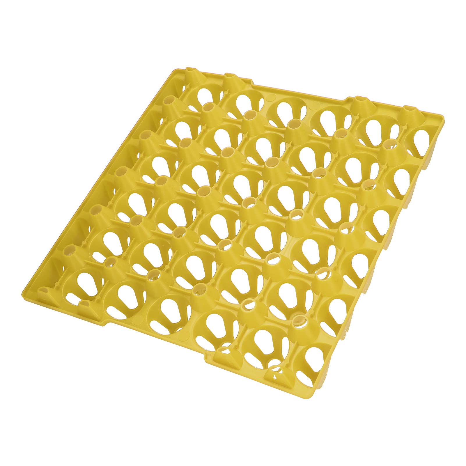 Egg Crates, 30 Cell Plastic Egg Tray Sturdy 5PCS for Hennery for Farm(yellow)