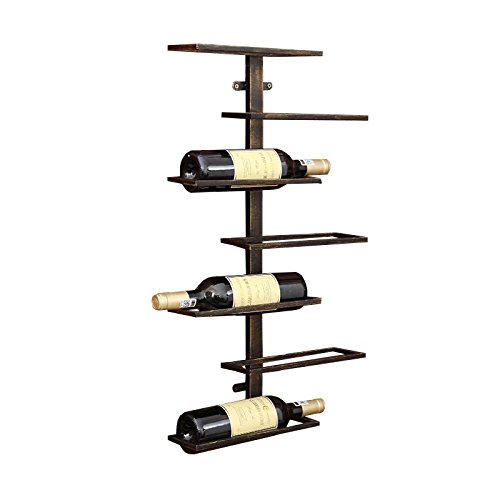 Vintage Retro Wall Mount Wine Rack for Restaurants, Bars, Daily Home furnishings etc (Hold 7 bottles) ¡­