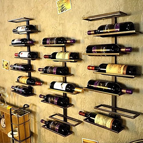 Vintage Retro Wall Mount Wine Rack for Restaurants, Bars, Daily Home furnishings etc (Hold 7 bottles) ¡­