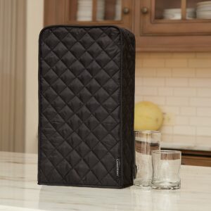 Covermates Keepsakes - Square Appliance Cover - Dust Protection - Stain Resistant - Washable - Appliance Cover-Black