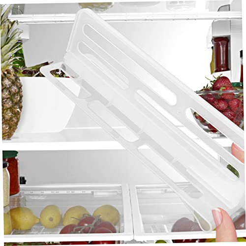 KICHOUSE Refrigerator Divider Freezer Dividers for Bottom Freezer Plastic Storage Drawer Plastic Drawer Freezer Door Shelf Freezer Drawer Dividers Food Model Multifunction Pp