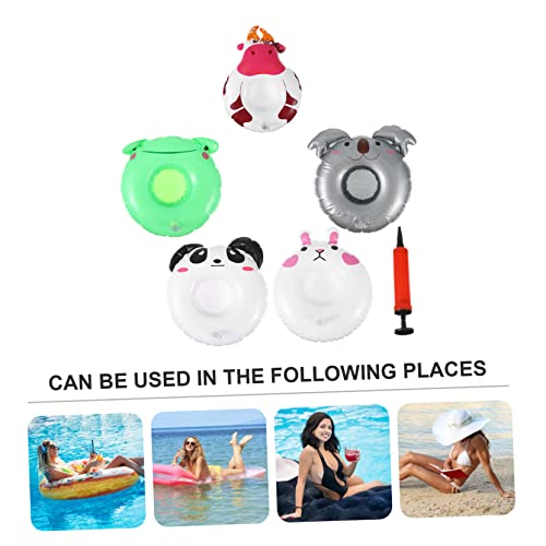 BESTOYARD 1 Set Shell Inflatable Coaster Swimming Pool Coasters Floating Drink Holder Pool Cup Coasters Inflatable Cup Holder Inflatable Floating Coasters The Summer Water Beer PVC