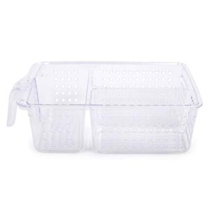 CTG, Luciano Collection, All Purpose Storage Bin with Handle, 8"" x 12"", Clear