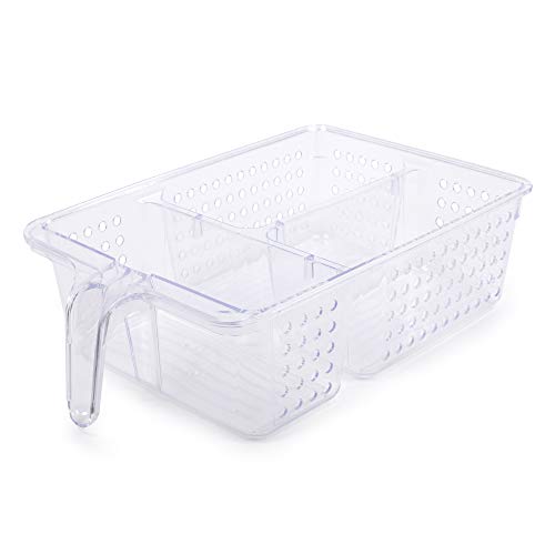 CTG, Luciano Collection, All Purpose Storage Bin with Handle, 8"" x 12"", Clear