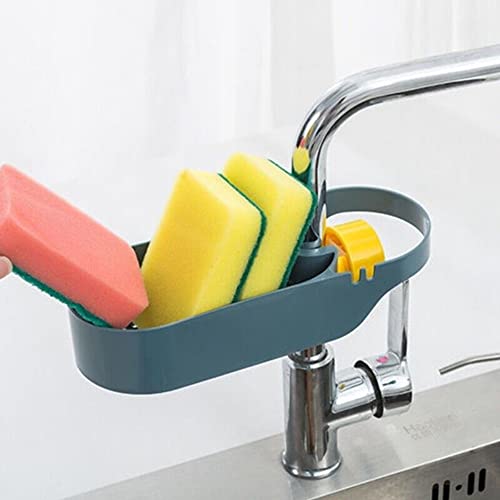 gofidin 2PCS Soap Sponge Drain Rack Accessories Tool Soap Sponge Holder Kitchen Sinks Organizer Sink Accessories Storage Basket Kitchen Organizer