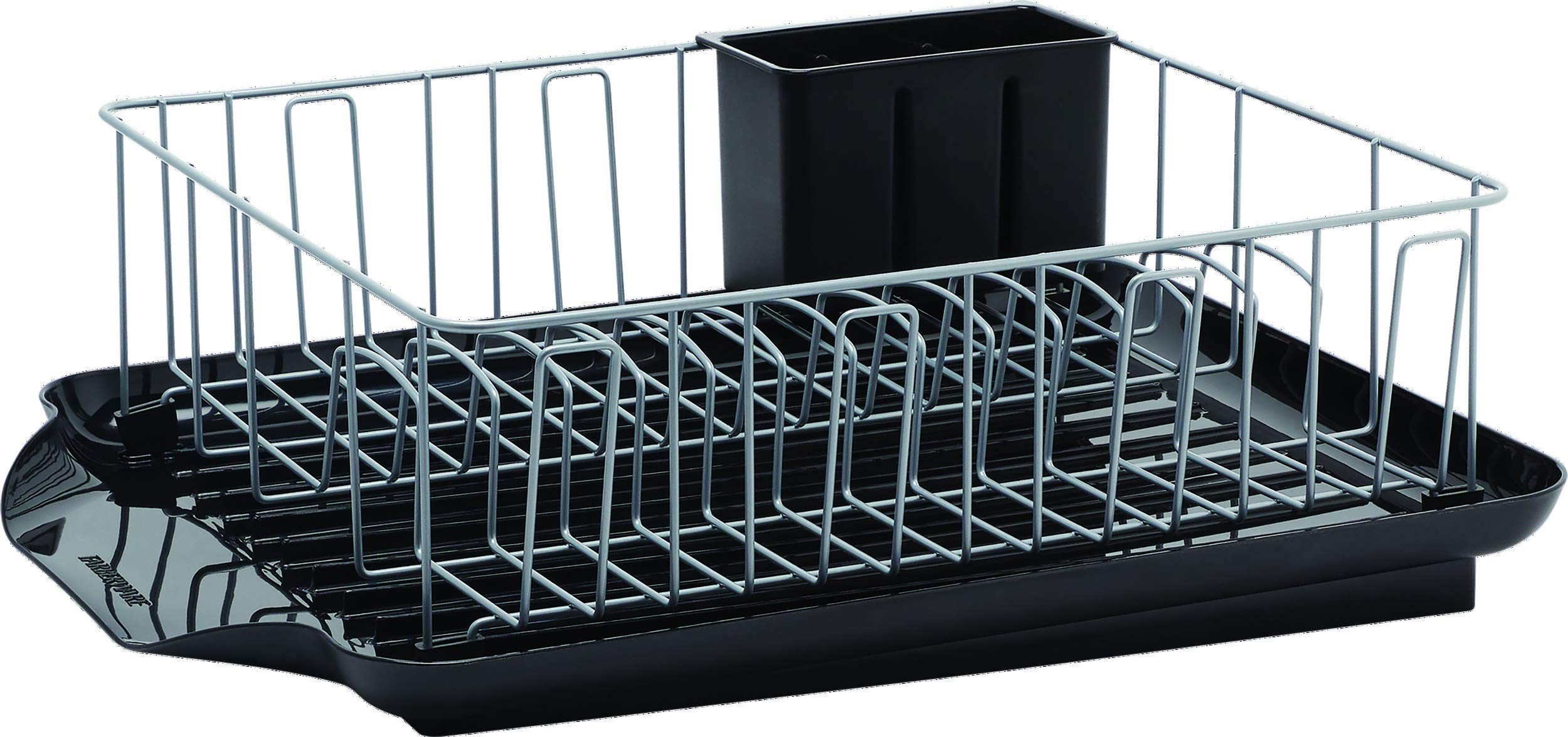 Farberware - 5238259 Farberware Classic 3-Piece Dish Rack, Black, 20-Inch-by-15-Inch -