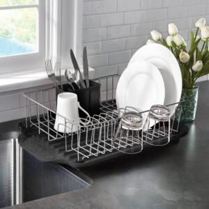 Farberware - 5238259 Farberware Classic 3-Piece Dish Rack, Black, 20-Inch-by-15-Inch -