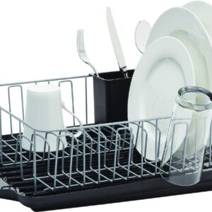 Farberware - 5238259 Farberware Classic 3-Piece Dish Rack, Black, 20-Inch-by-15-Inch -