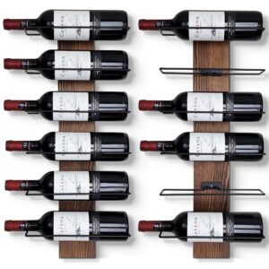 freshdecor wine rack wall mounted (brown)