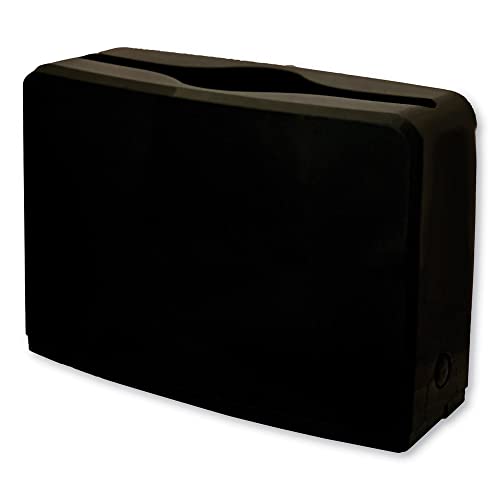 GEN AH52010 10.63 in. x 7.28 in. x 4.53 in. Countertop Folded Towel Dispenser - Black (1/Carton)