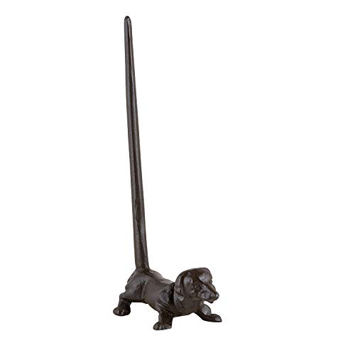 47th & Main Cast Iron Paper Towel Holder, 12-Inches Tall, Dog