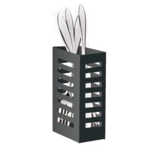 pusdon over sink dish drying rack parts - cutlery silverware utensil holder, black