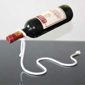 Fantasee Magic Suspending Rope Wine Holder, Floating Illusion Wine Rack Bottle Holder Novelty Gift for Kitchen Home Decoration (Suspending Rope)