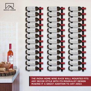 Wine Rack Wall Mounted, Black 12 Bottle Wall Wine Rack, Metal Wine Rack for Wine Display, Hanging Wine Rack, Wall Wine Racks for Wine Bottles, Wine Wall Rack, Wall Mount Wine Rack, Wine Shelf