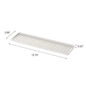 YAMAZAKI Sink Home Glass Plastic | Drainer Tray, One Size, White