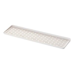 yamazaki sink home glass plastic | drainer tray, one size, white