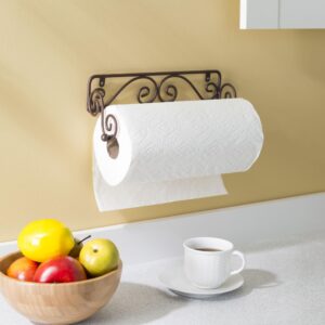 Home Basics Bronze Wall Mounted Paper Towel Holder 12 x 3 x 5 inches