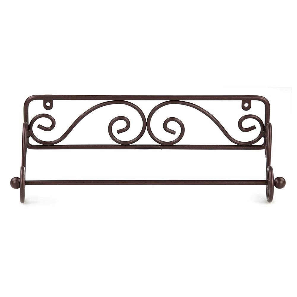 Home Basics Bronze Wall Mounted Paper Towel Holder 12 x 3 x 5 inches